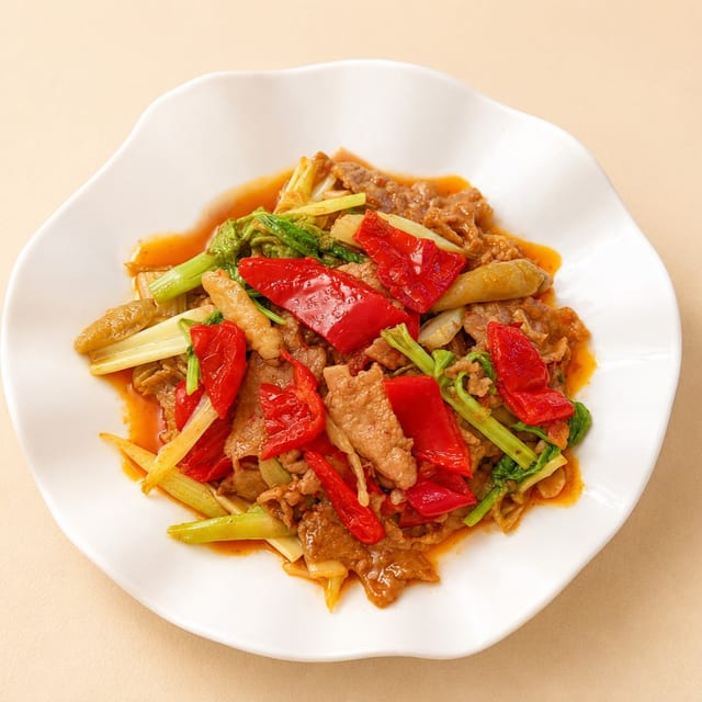 Sichuan Pickled Pepper Beef / 泡椒牛肉.