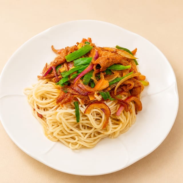 Chengdu Style Stir-Fried Noodles / 成都炝锅面.