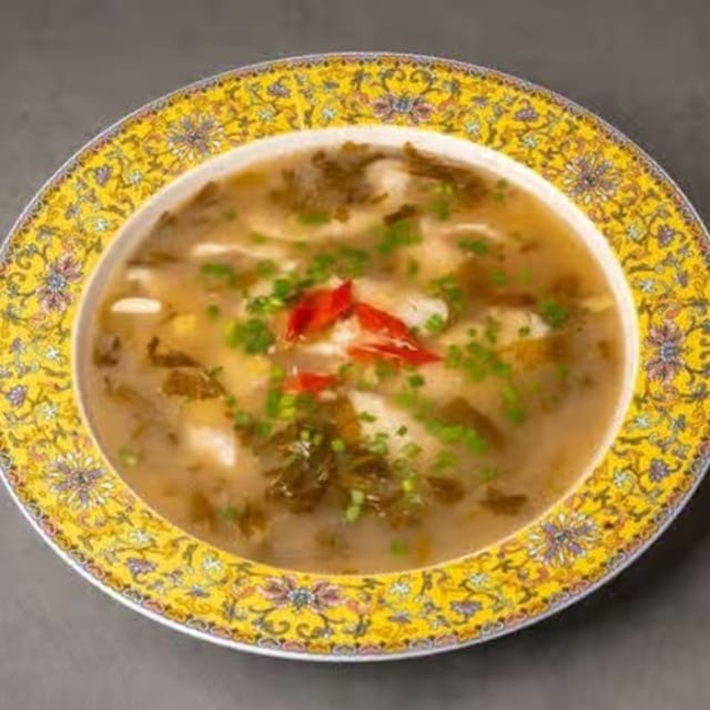 Boiled Fish with Pickled Cabbage and Chili / 酸菜鱼.