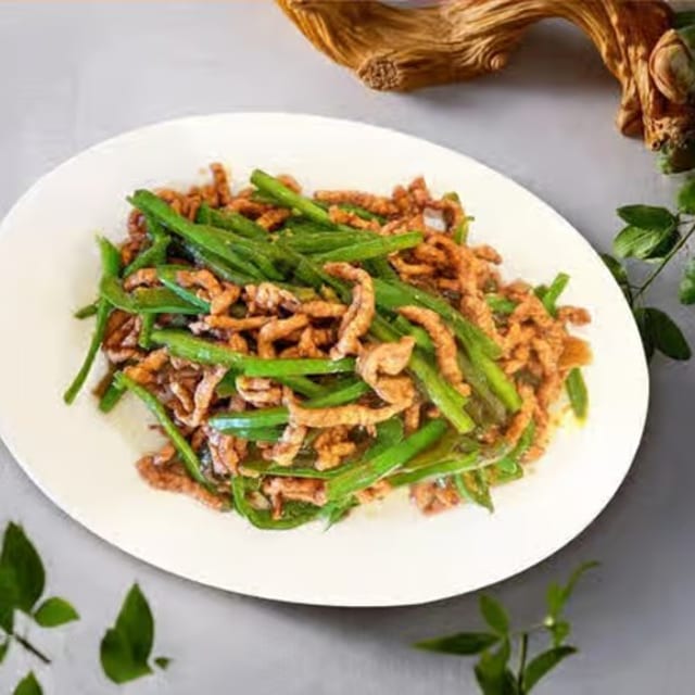 Sliced Pork with Green Pepper / 青椒肉丝.