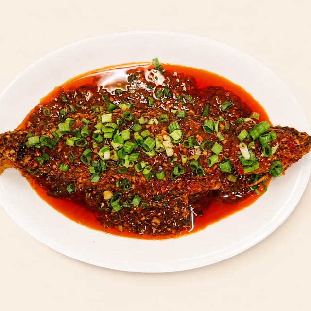 Braised Whole Fish with Spicy Bean Sauce / 豆瓣鱼.