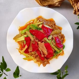 Sichuan Pickled Pepper Beef Fried Rice / 泡椒牛肉炒饭